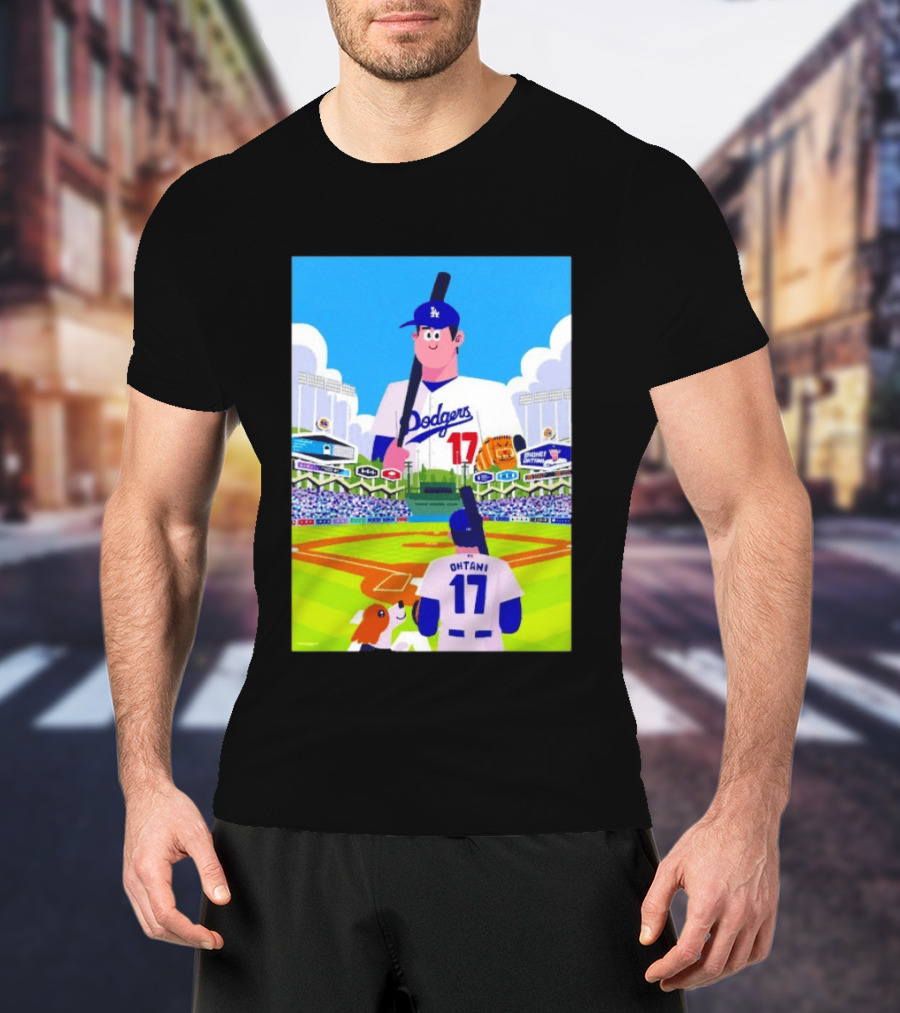 Shohei Ohtani Massive Los Angeles Dodgers 2026 World Baseball Classic Stadium Scene T-Shirt