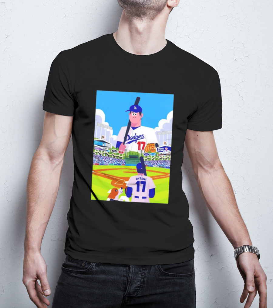 Shohei Ohtani Massive Los Angeles Dodgers 2026 World Baseball Classic Stadium Scene T-Shirt