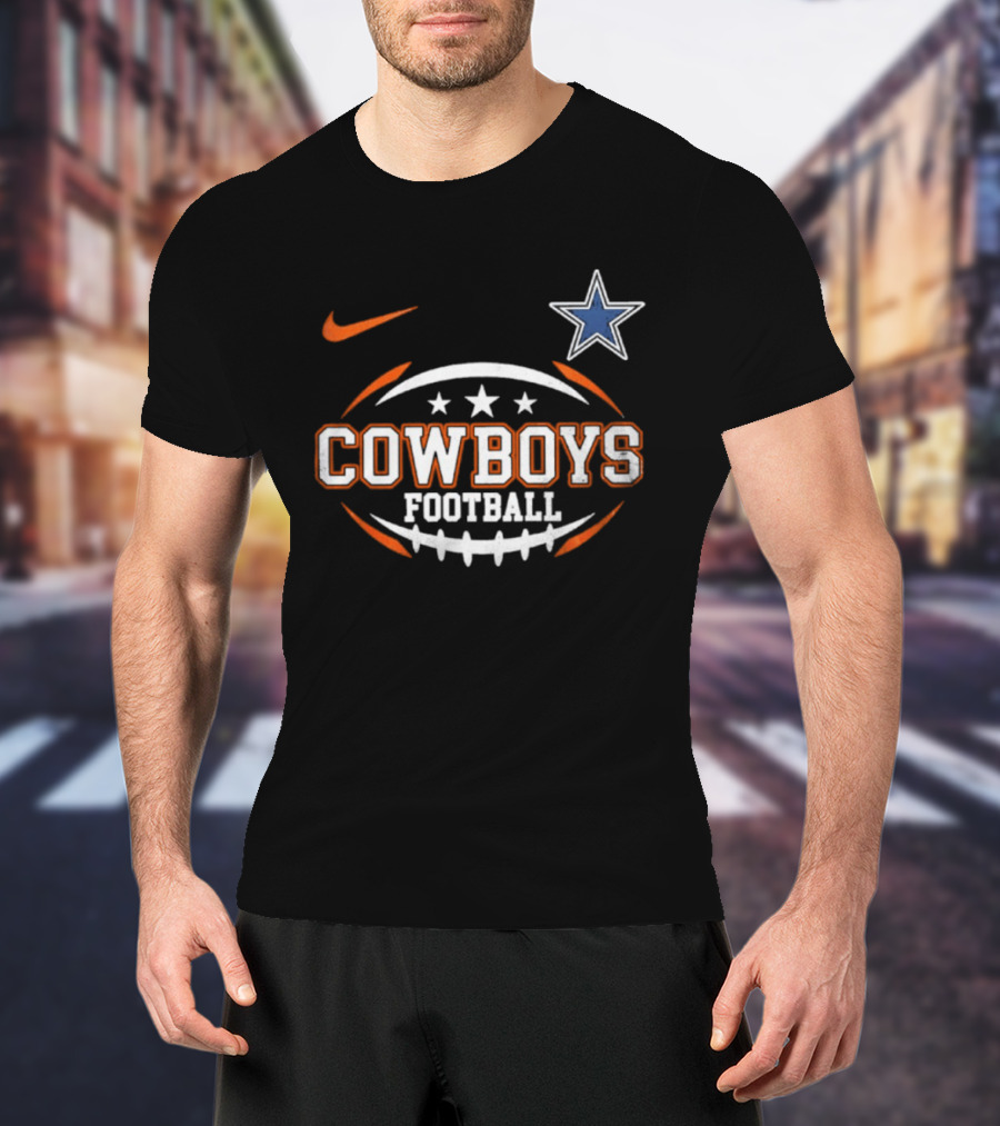 Cowboys Football Nike Star Logo Sports T-Shirt