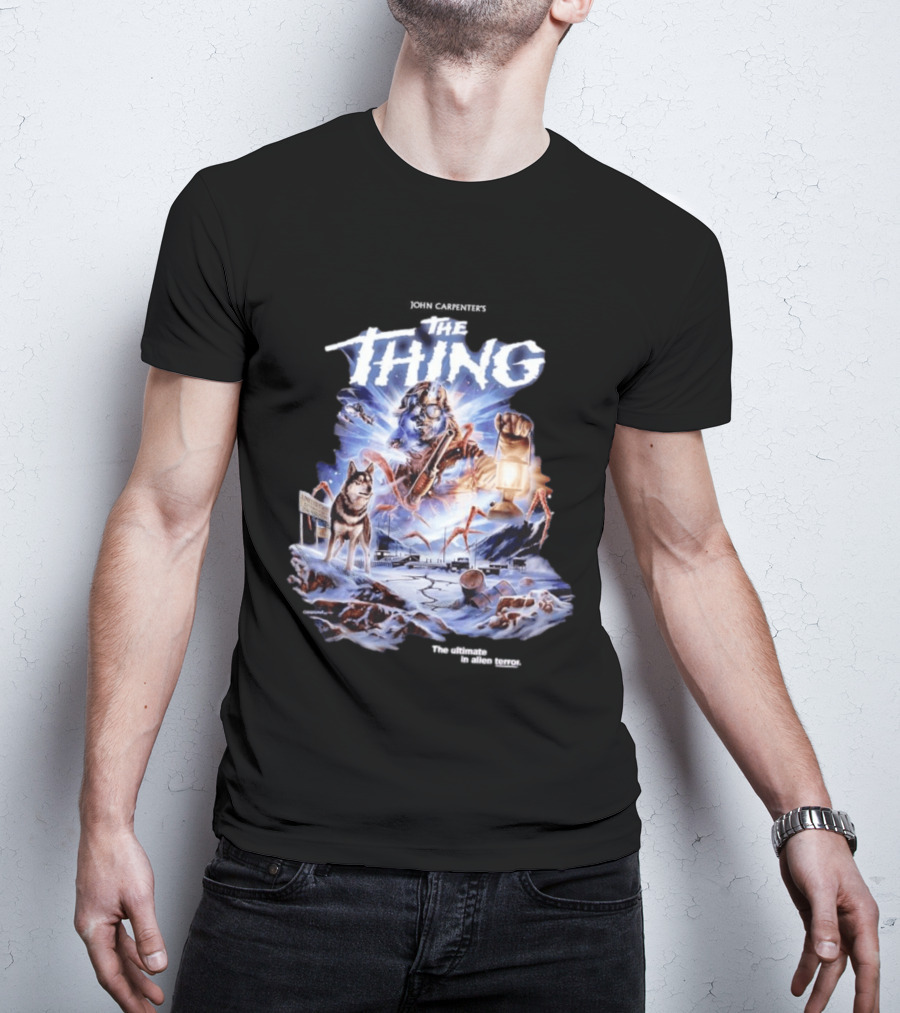 John Carpenter's The Thing The Ultimate In Alien Terror Retro Horror Movie T-Shirt
