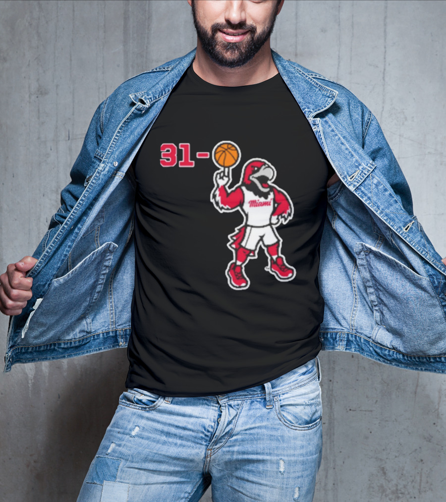 Miami RedHawks Basketball Swoop 31 0 T-Shirt
