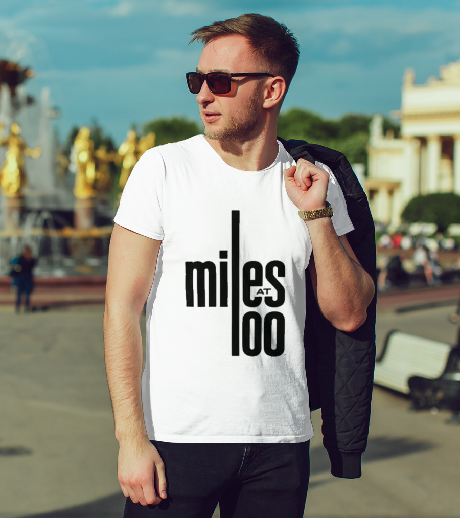 Miles Davis Miles At 100 Black T-Shirt