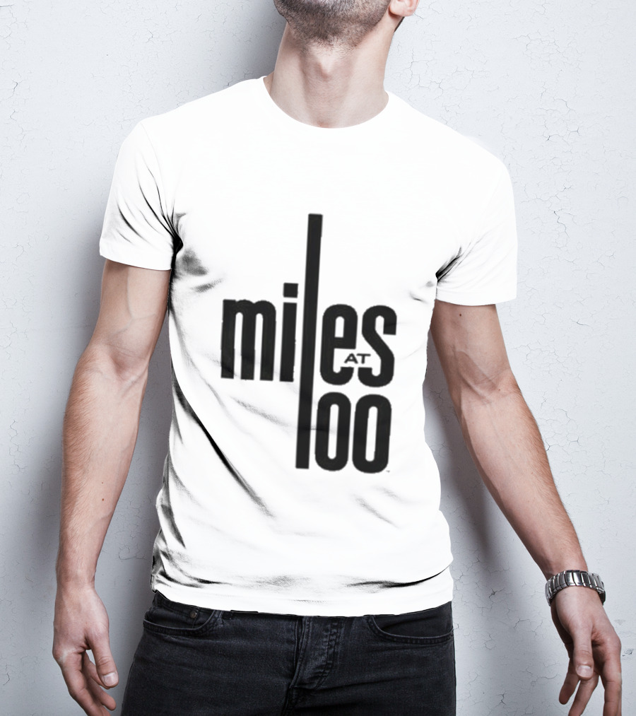 Miles Davis Miles At 100 Black T-Shirt