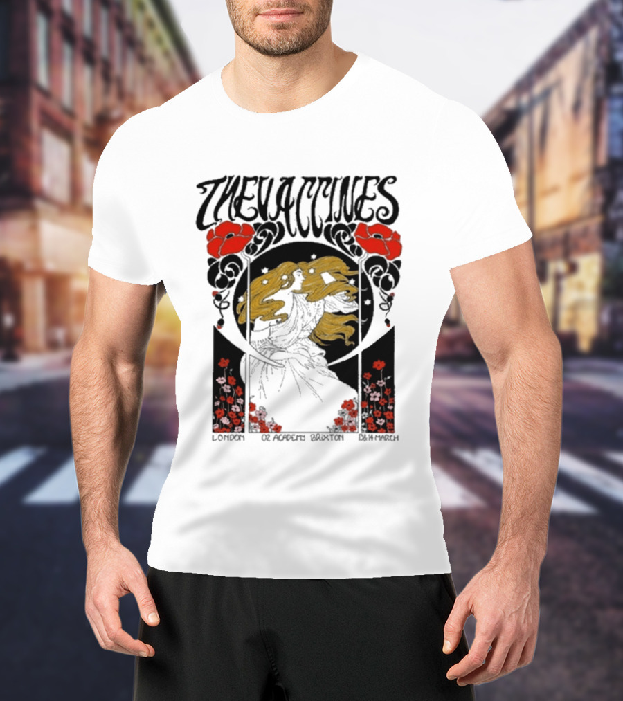 The Vaccines March 13 2026 London Alphonse Mucha T-Shirt