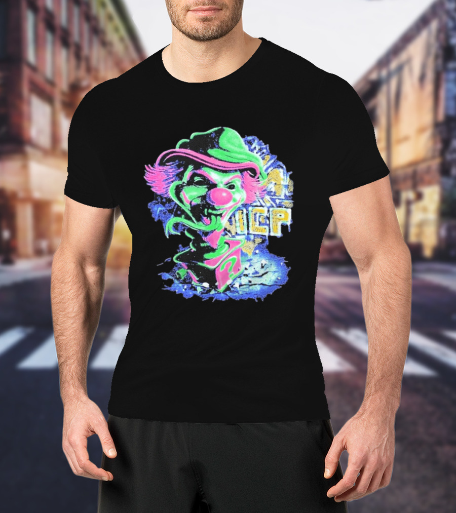 Insane Clown Posse ICP Jack In The Riddle Box Psychedelic Clown T-Shirt