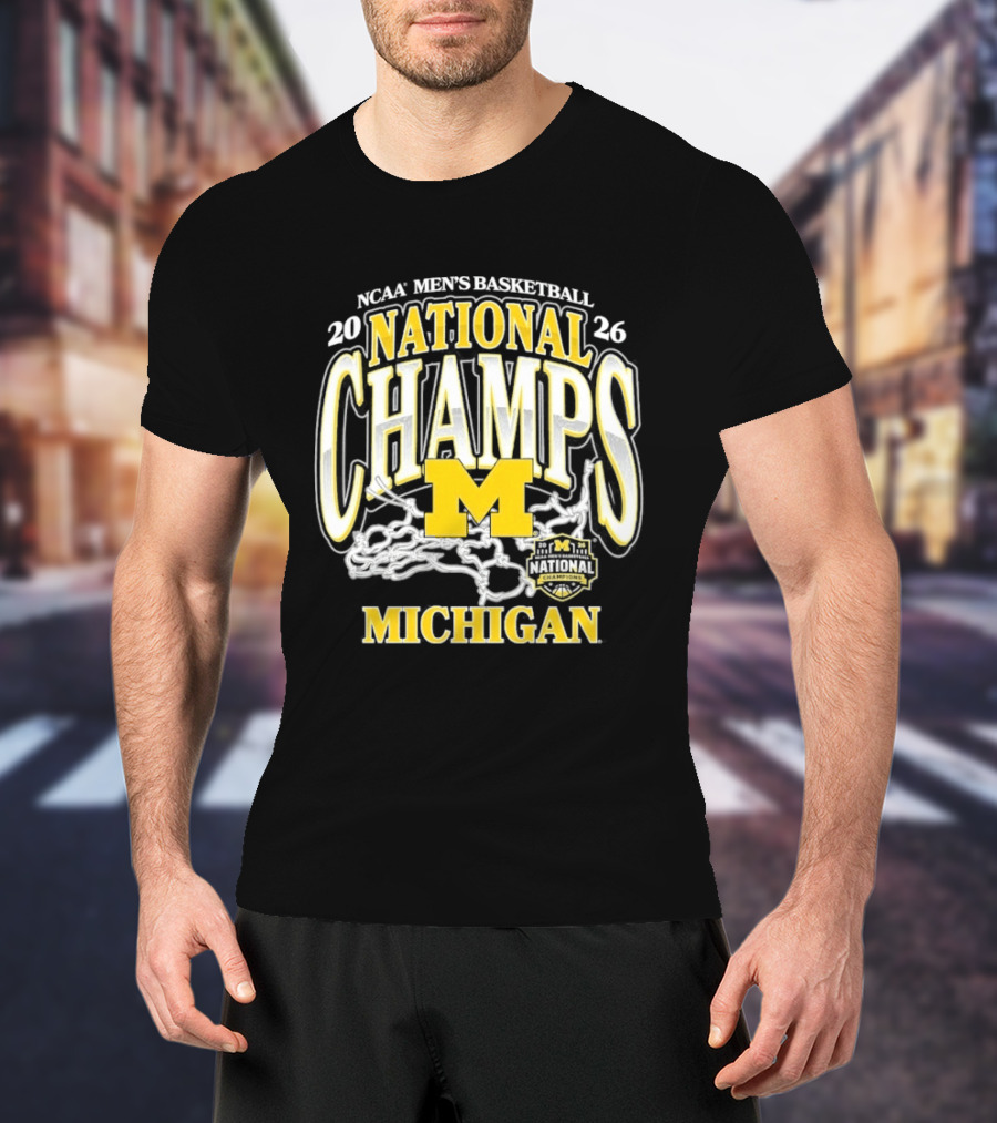 NCAA Men's Basketball 2026 National Champs Michigan T-Shirt