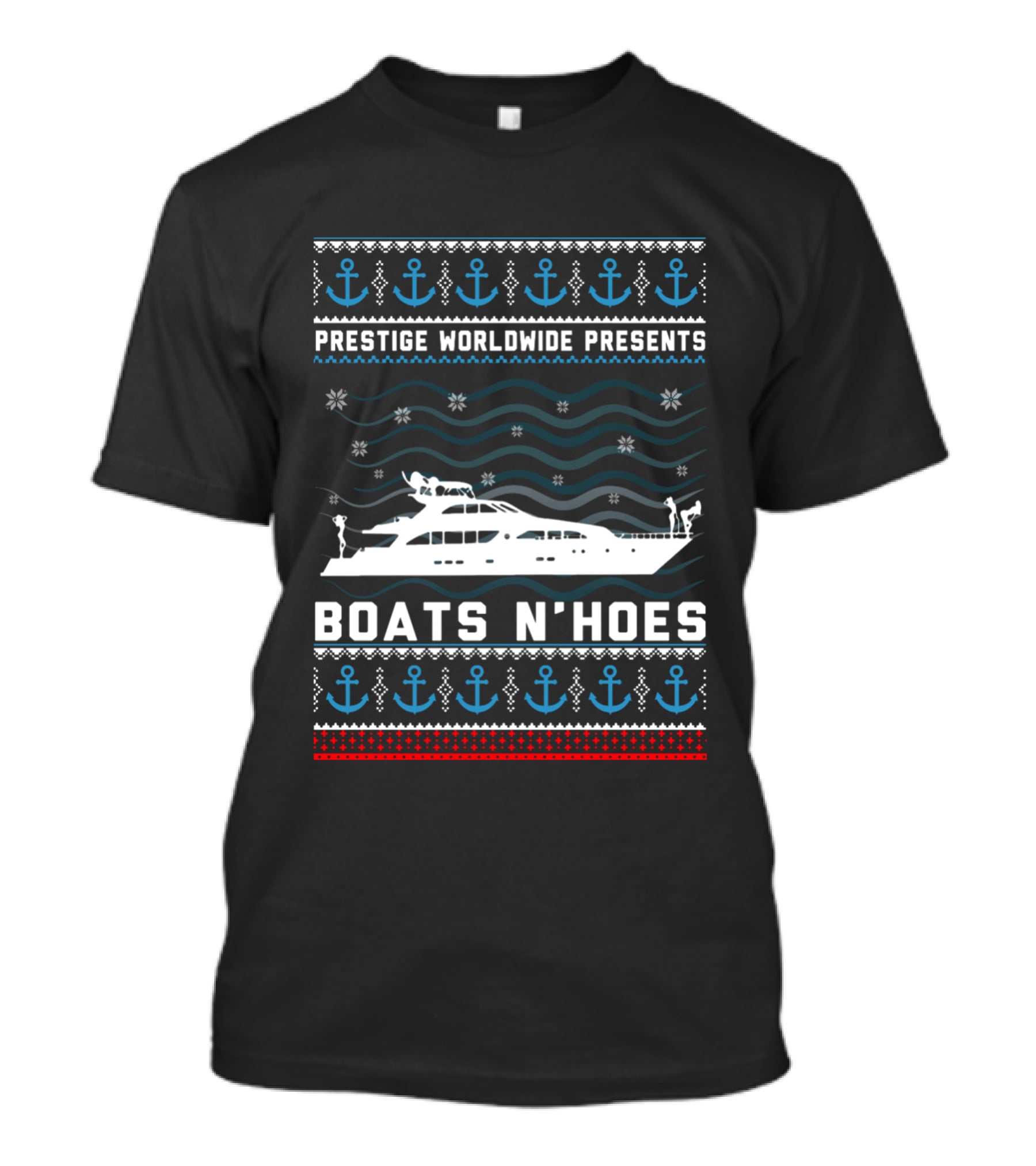 Prestige Worldwide Presents Boats N Hoes Nautical Sweater T-Shirt