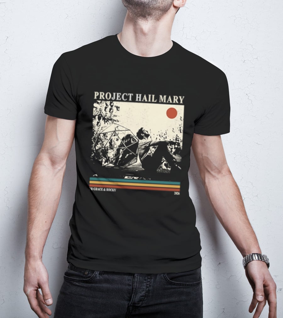 Project Hail Mary Dr Grace & Rocky 2021 Vintage Cover T-Shirt