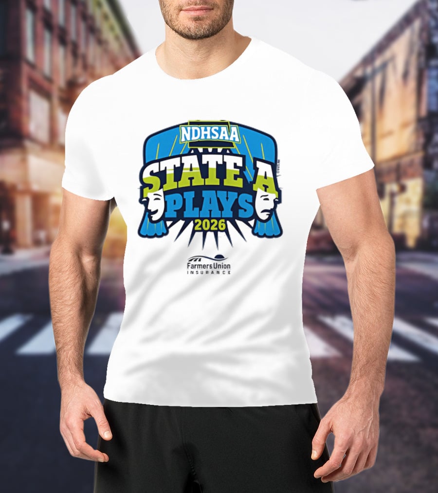 NDHSAA 2026 State A Plays Farmers Union Insurance T-Shirt
