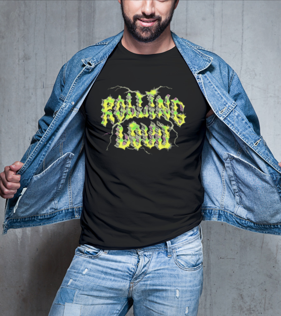 Rolling Loud 2026 Exclusive Lineup Lightning Neon T-Shirt