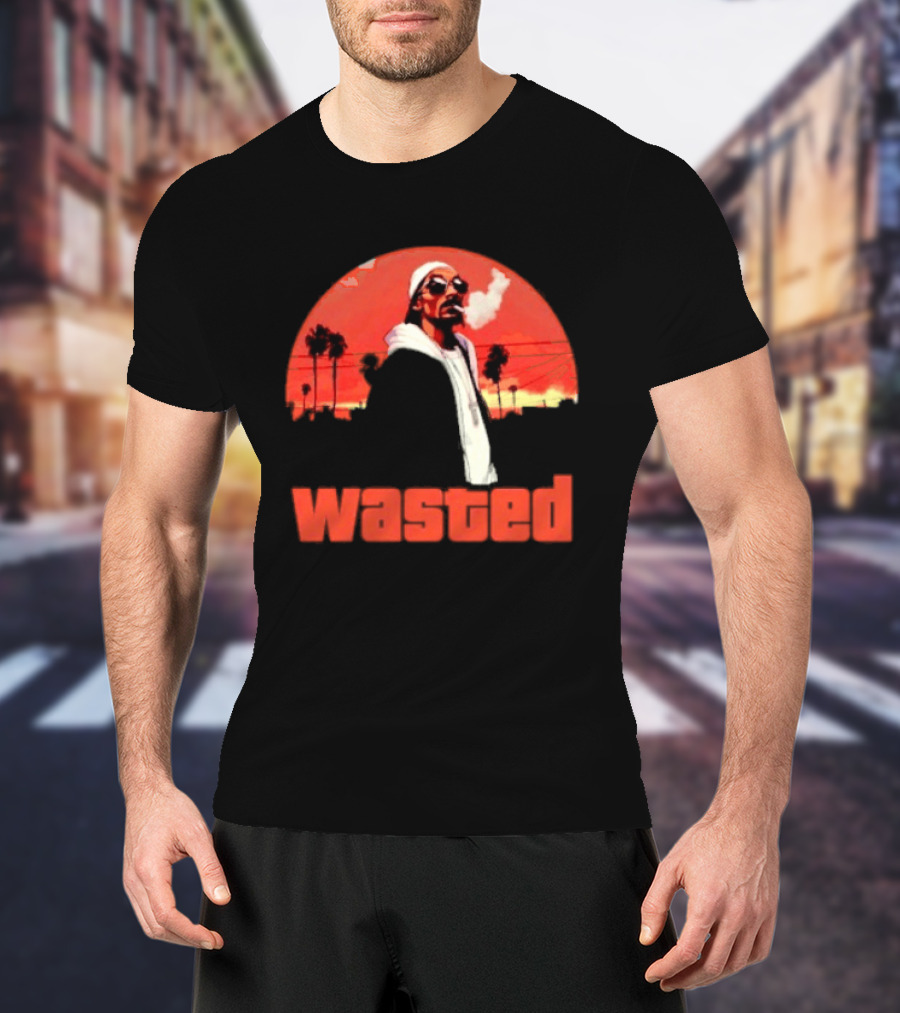 Wasted Sunset Palm Trees Snoop Dogg T-Shirt