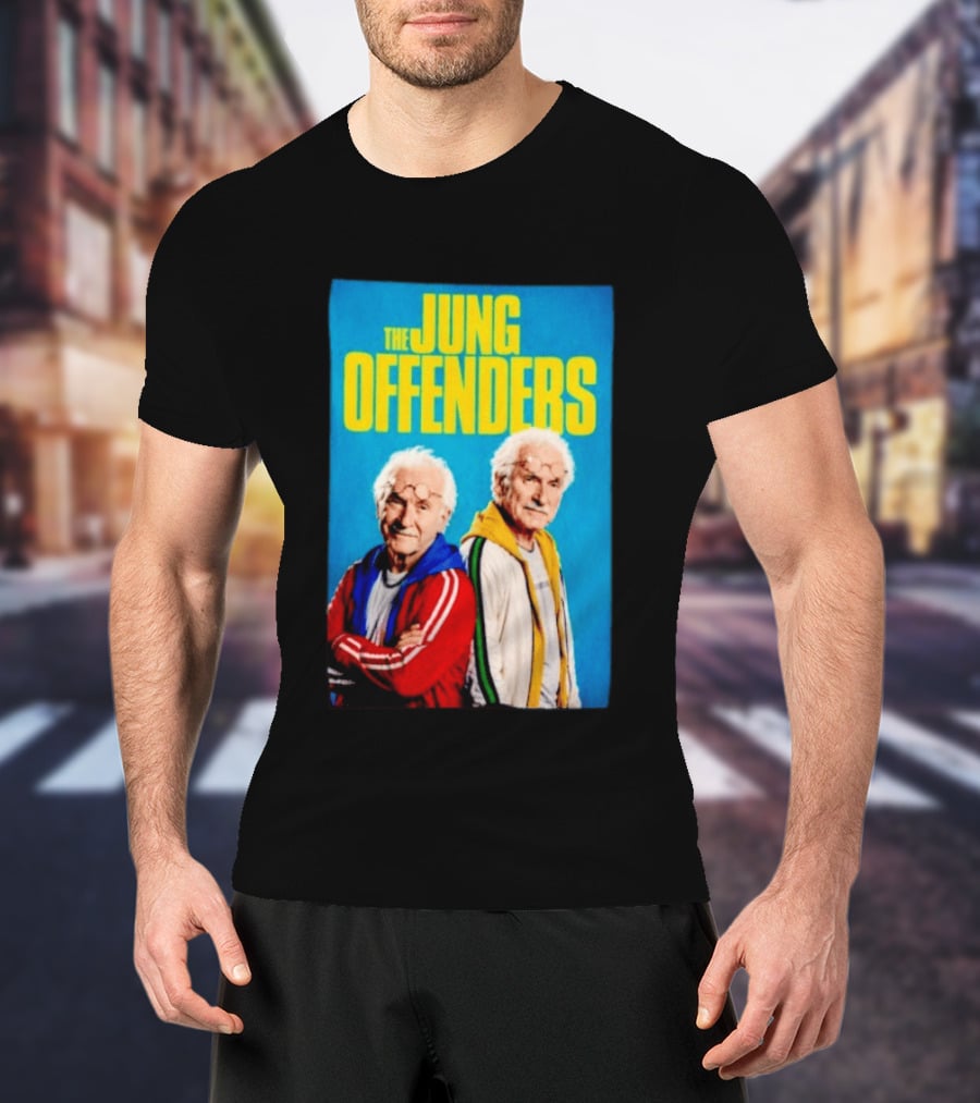 The Jung Offenders Comedy Duo Vintage Look T-Shirt