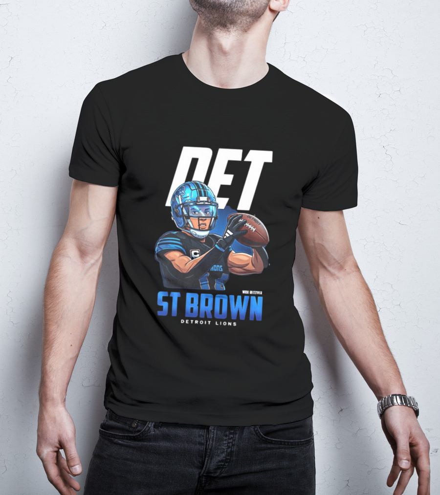 DET St Brown Detroit Lions Football T-Shirt