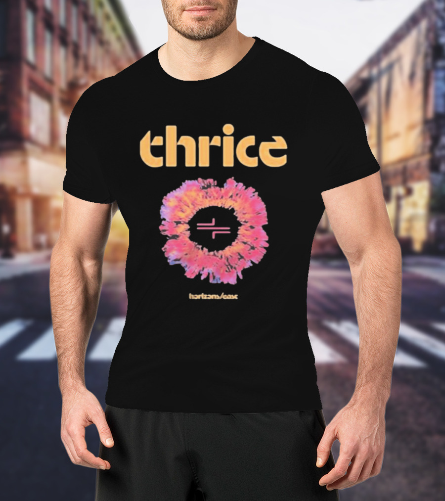 Thrice Horizons East Album Colorful T-Shirt