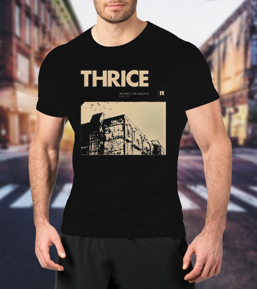 Thrice The Artist In The Ambulance Album Cover Art Building T-Shirt