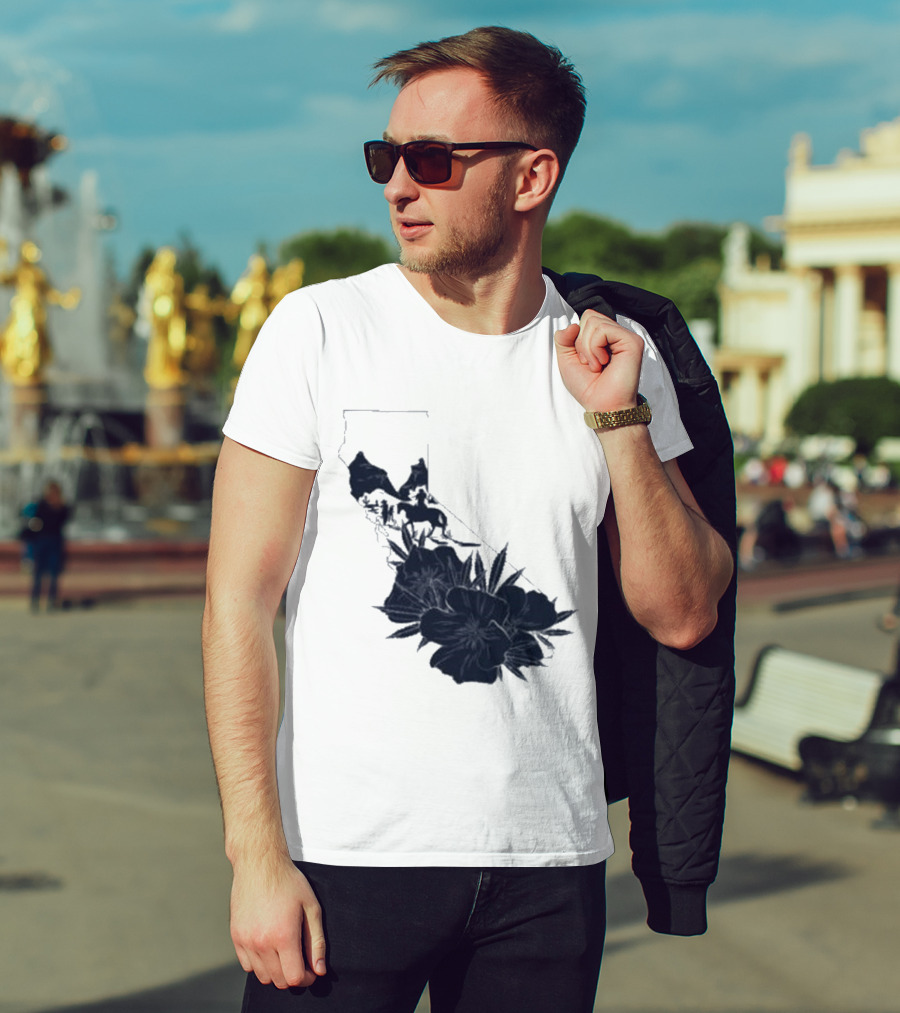 Crooks & Castles Califas California Script Floral T-Shirt