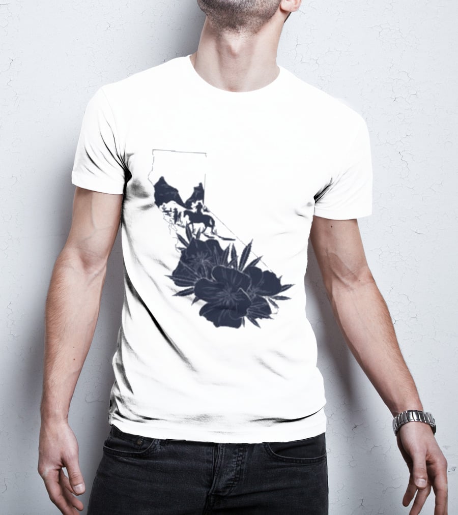 Crooks & Castles Califas California Script Floral T-Shirt