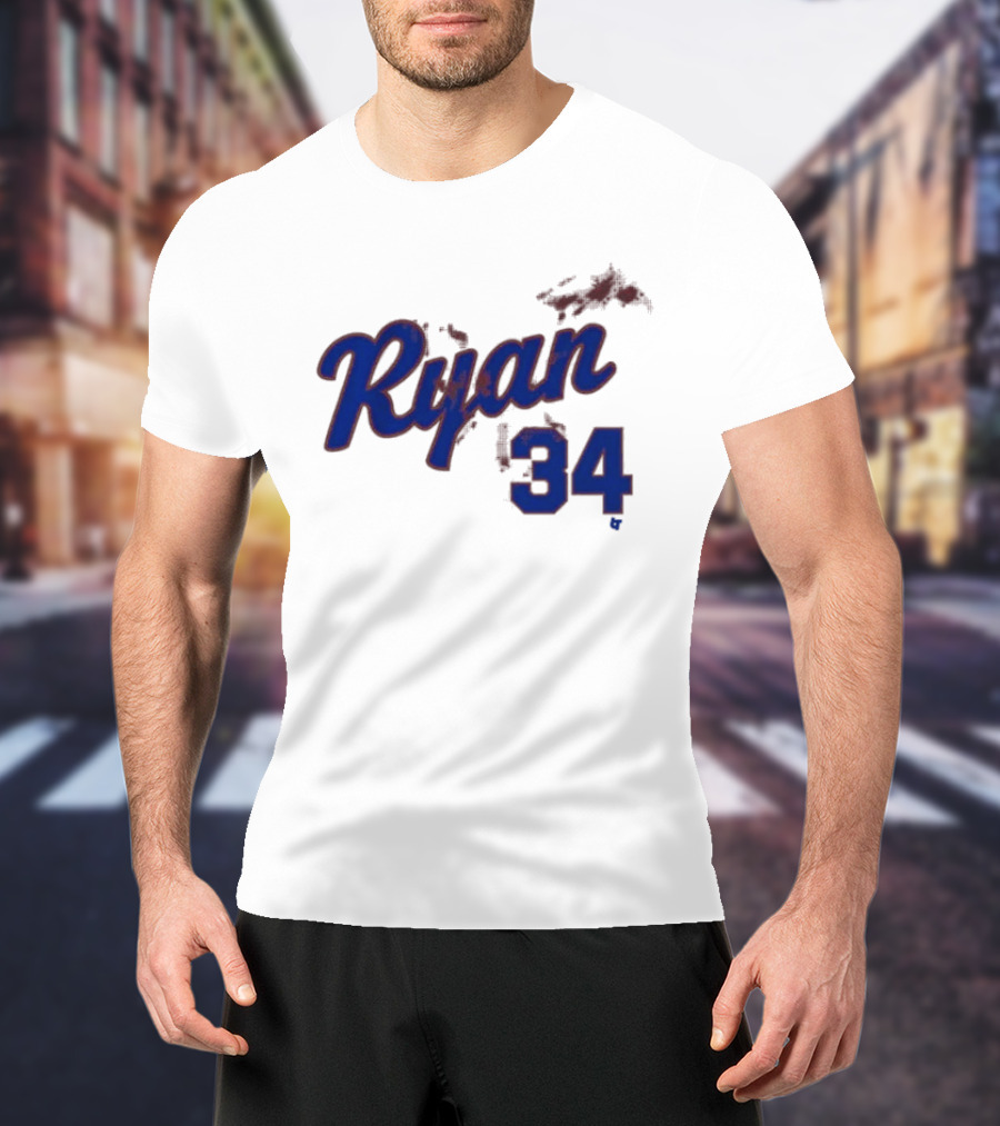 Ryan 34 Bloody Baseball Legend T-Shirt