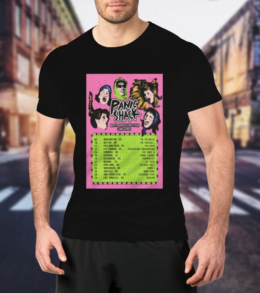 Panic Shack Na June 2026 Tour T-Shirt