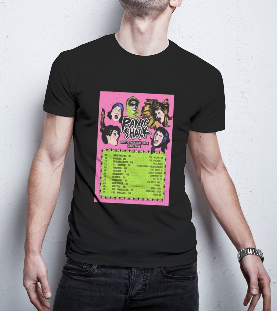 Panic Shack Na June 2026 Tour T-Shirt