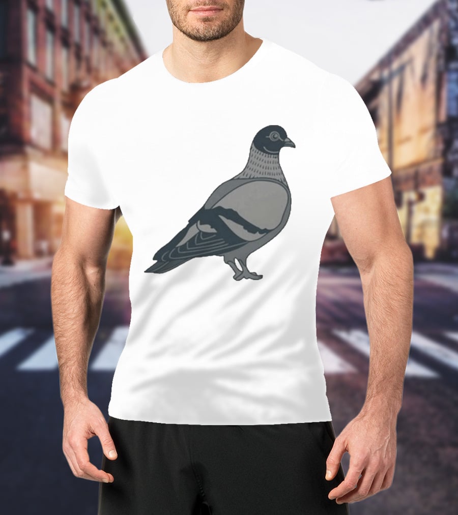 Pigeon Heavyweight Streetwear Symbolic T-Shirt