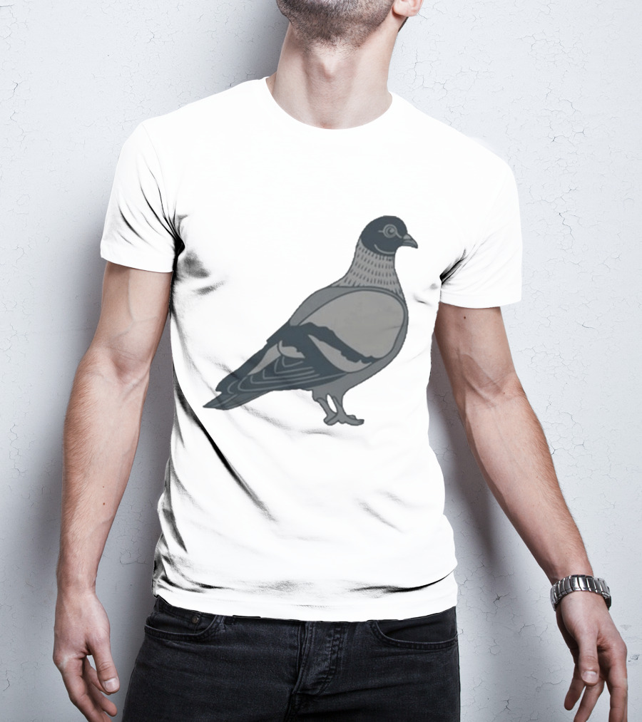 Pigeon Heavyweight Streetwear Symbolic T-Shirt