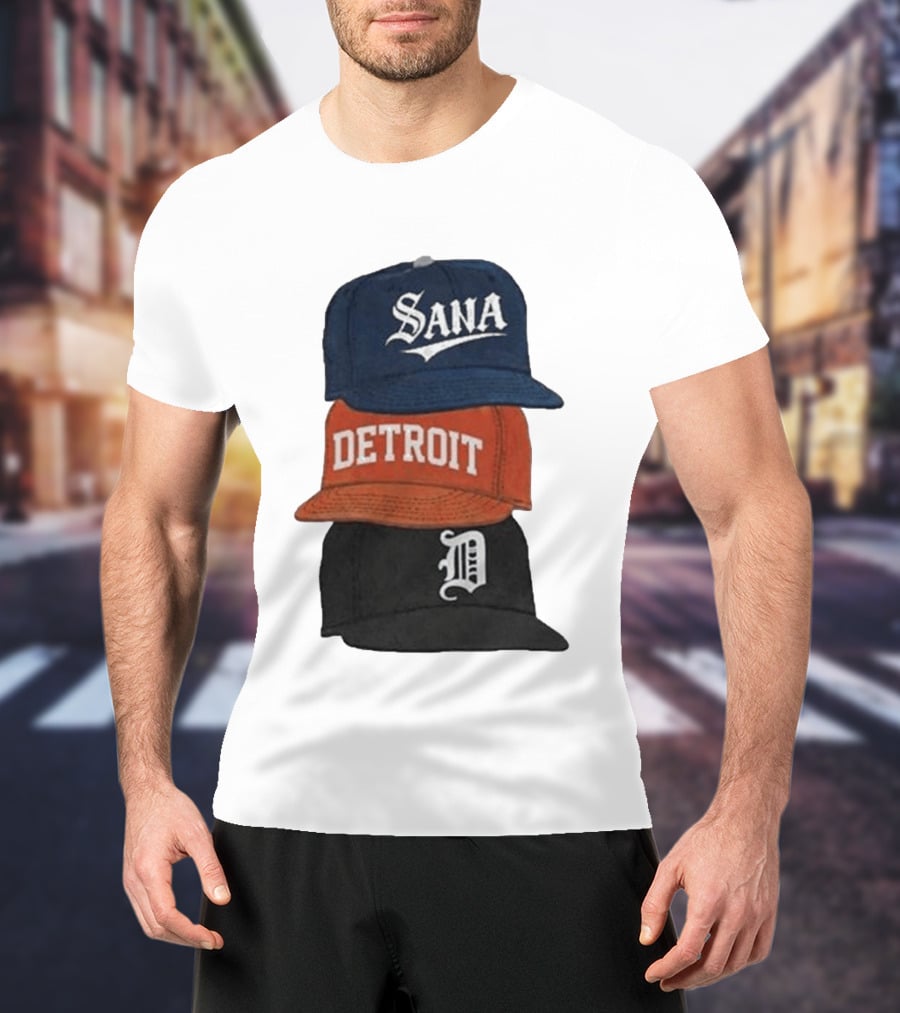 Sana Detroit Vintage Baseball Cap Collection D T-Shirt