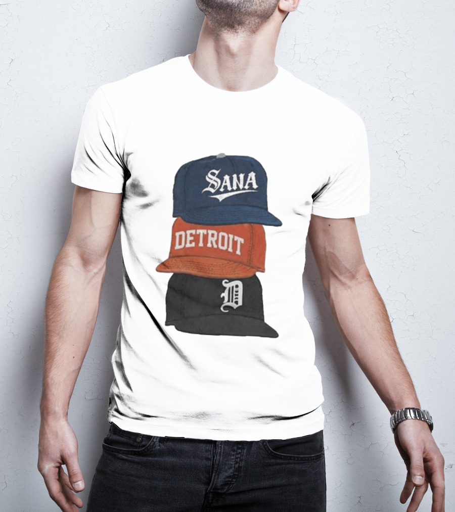 Sana Detroit Vintage Baseball Cap Collection D T-Shirt