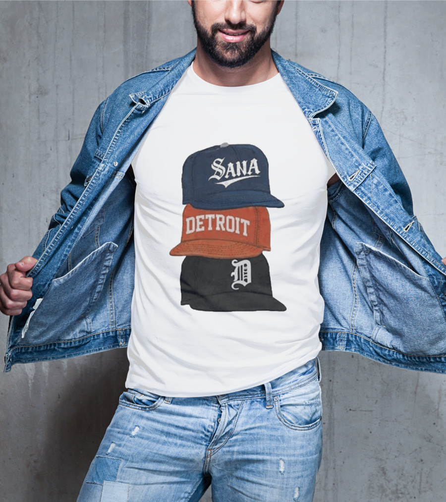 Sana Detroit Vintage Baseball Cap Collection D T-Shirt