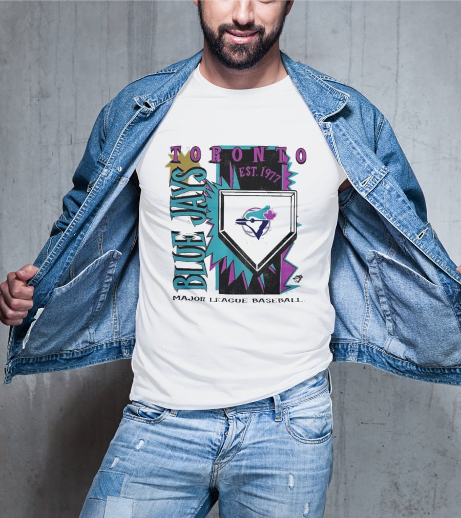 Toronto Blue Jays Major League Baseball Cooperstown Neon Field Est 1977 T-Shirt