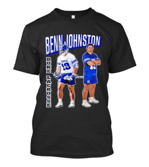 Benn Johnston Duke Lacrosse Player 19 Blue Devils T-Shirt