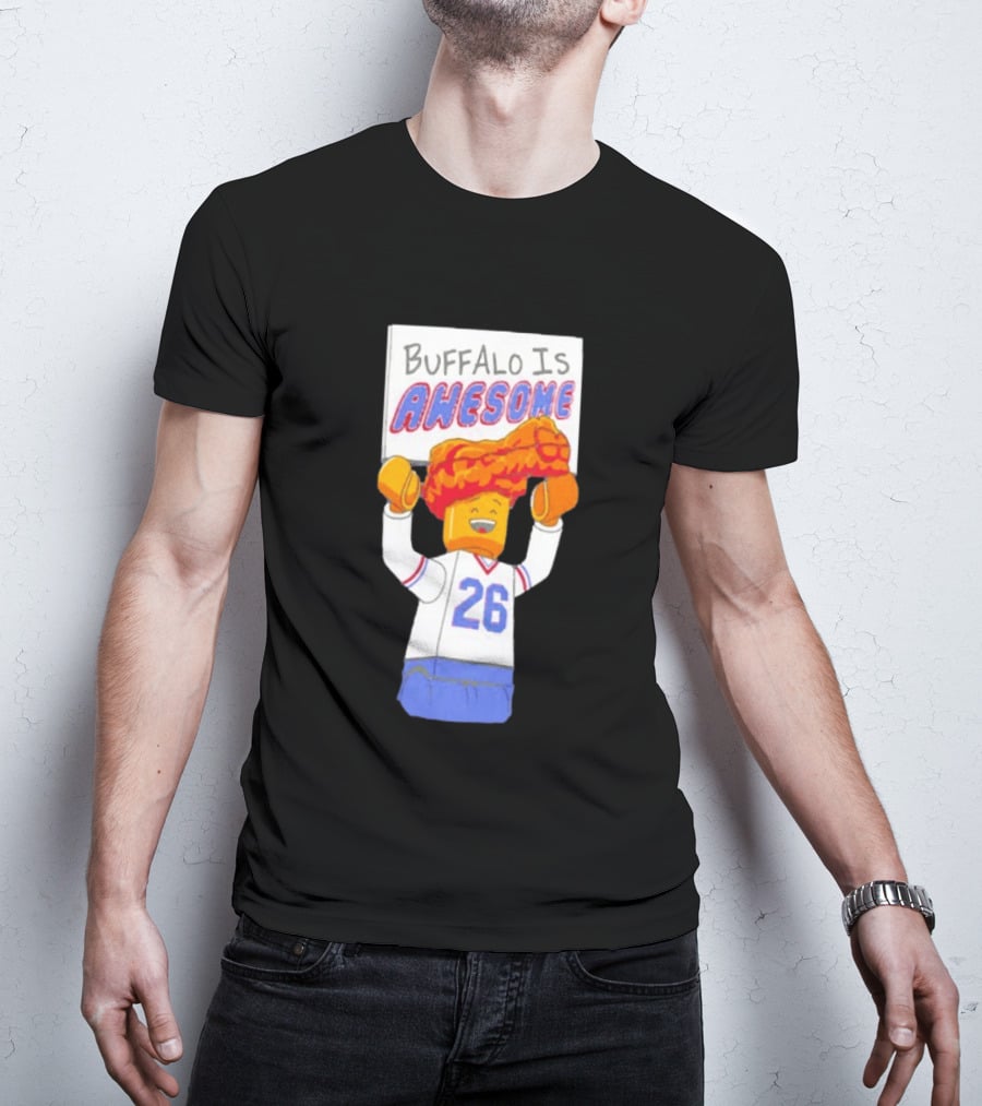 Buffalo Is Awesome Buffalo Bills Chicken Wing Hat 26 Football Fan T-Shirt