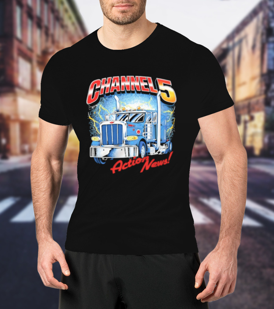 CHANNEL 5 Action News Truck Lightning T-Shirt