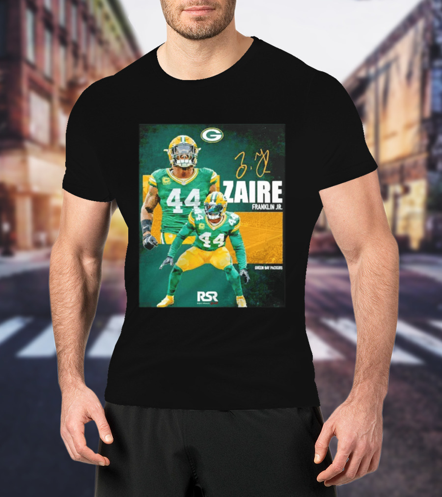 Zaire Franklin Jr Green Bay Packers 44 Signature Edition T-Shirt