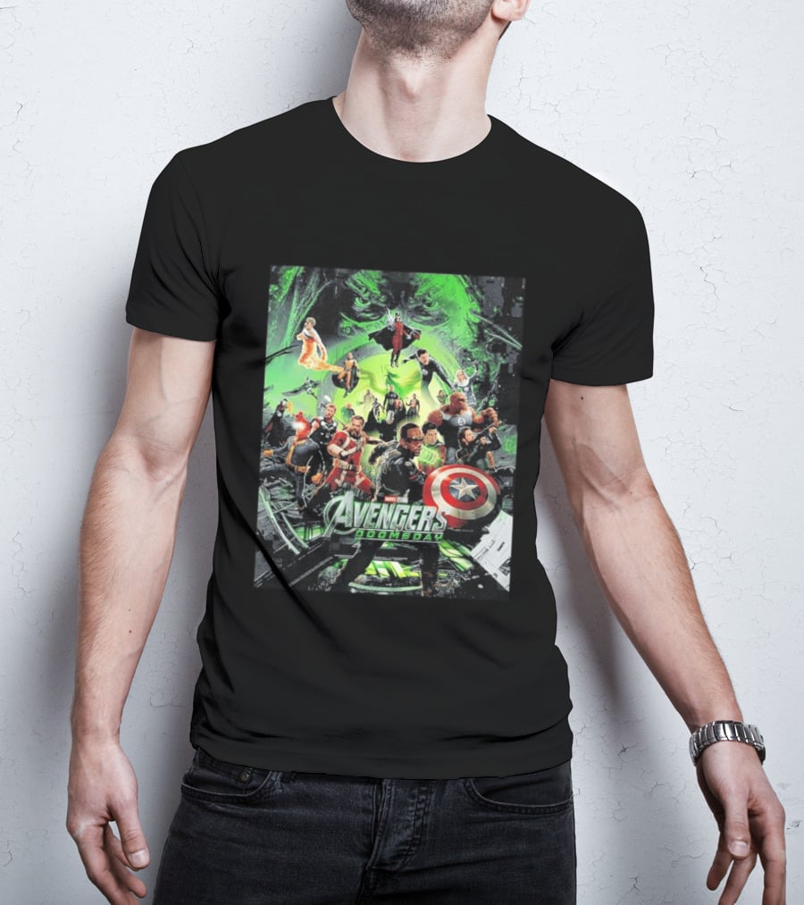 Marvel Avengers Doomsday Teaser Captain America Iron Man Hulk Thor Black Widow Guardians Of The Galaxy T-Shirt