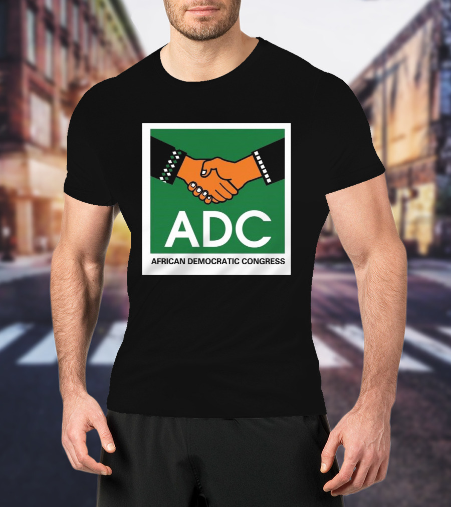 ADC African Democratic Congress Handshake Icon Green T-Shirt