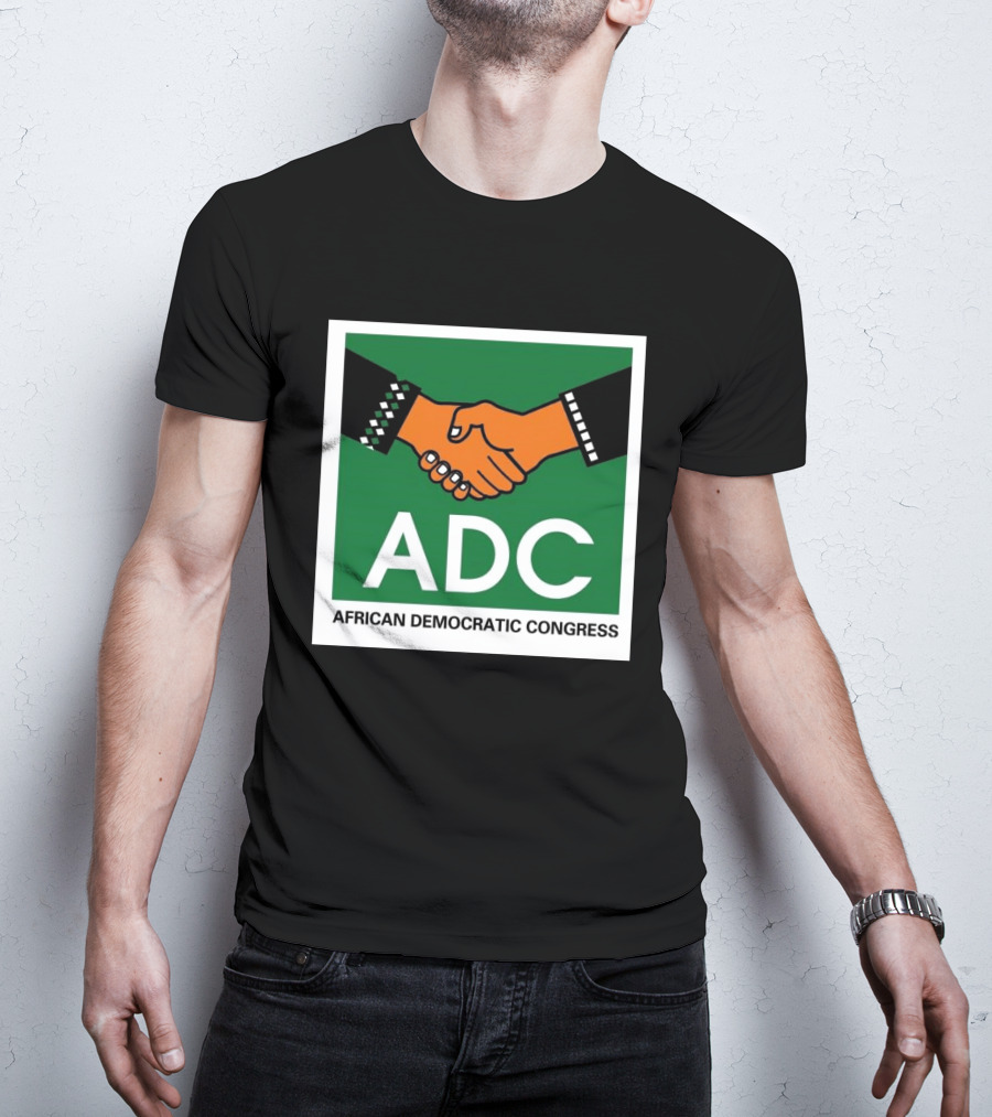 ADC African Democratic Congress Handshake Icon Green T-Shirt