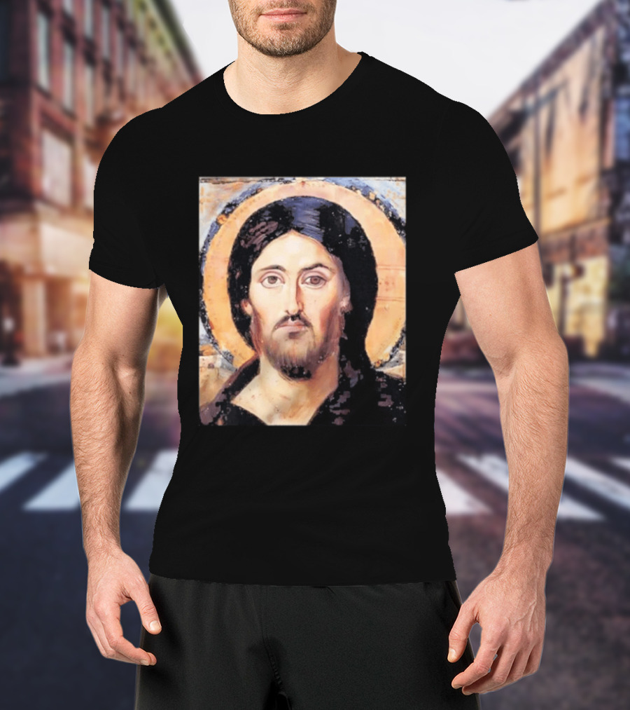 Jesus Christ Pantocrator Icon St. Catherine's Monastery Sinai T-Shirt