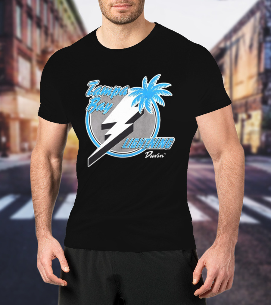 Tampa Bay Lightning NHL Tropics Palm Tree And Bolt T-Shirt