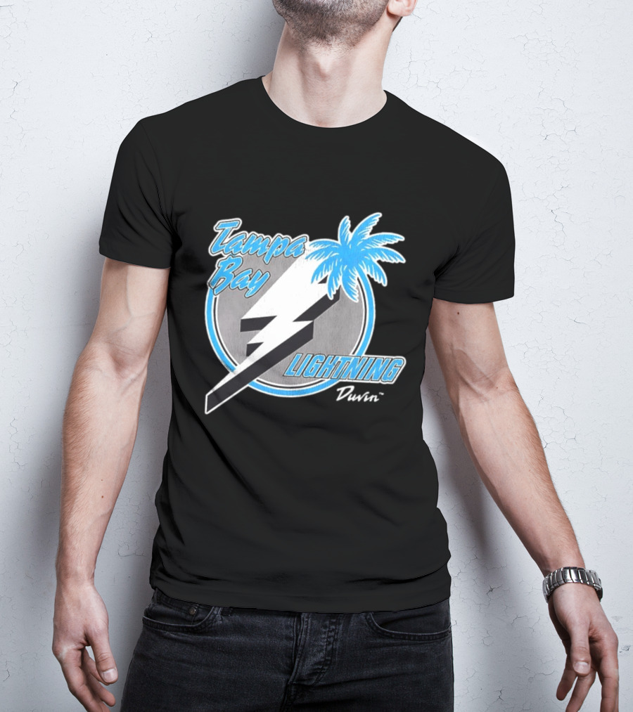 Tampa Bay Lightning NHL Tropics Palm Tree And Bolt T-Shirt
