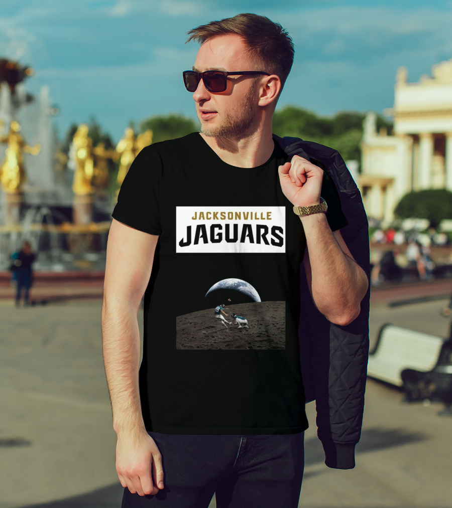 Jacksonville Jaguars Artemis II Moon Football T-Shirt