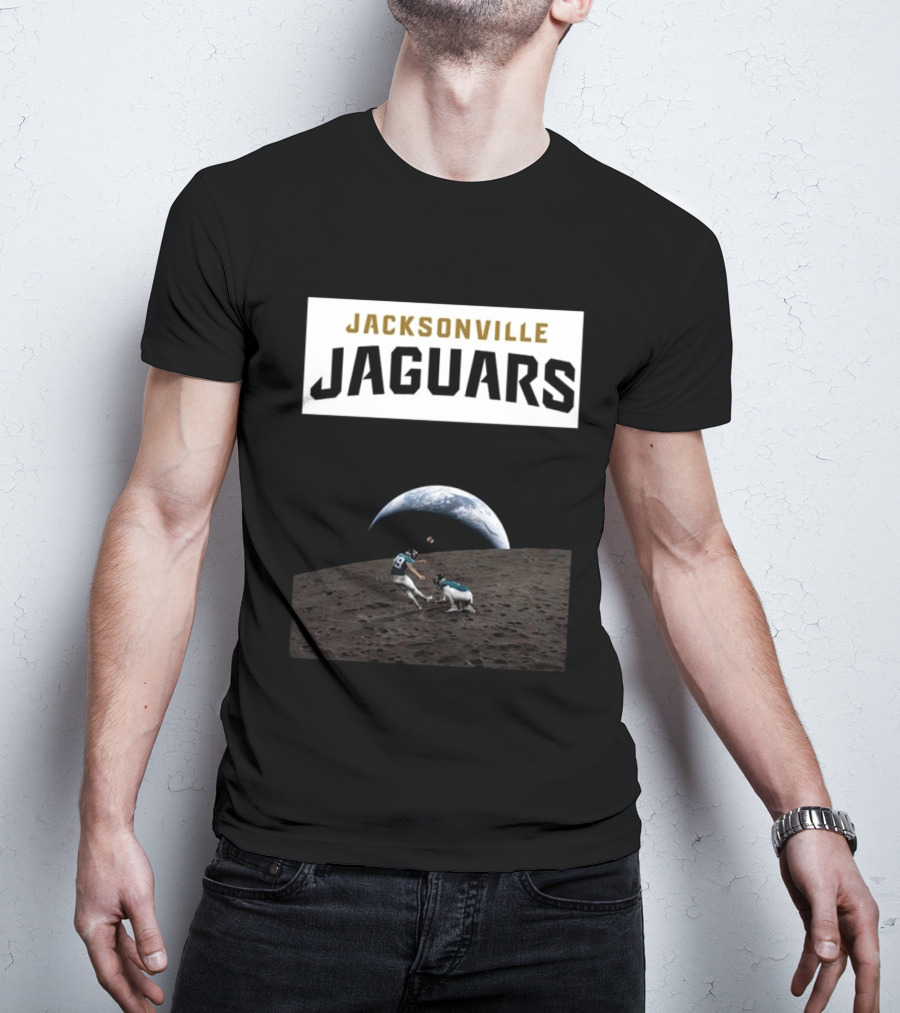 Jacksonville Jaguars Artemis II Moon Football T-Shirt