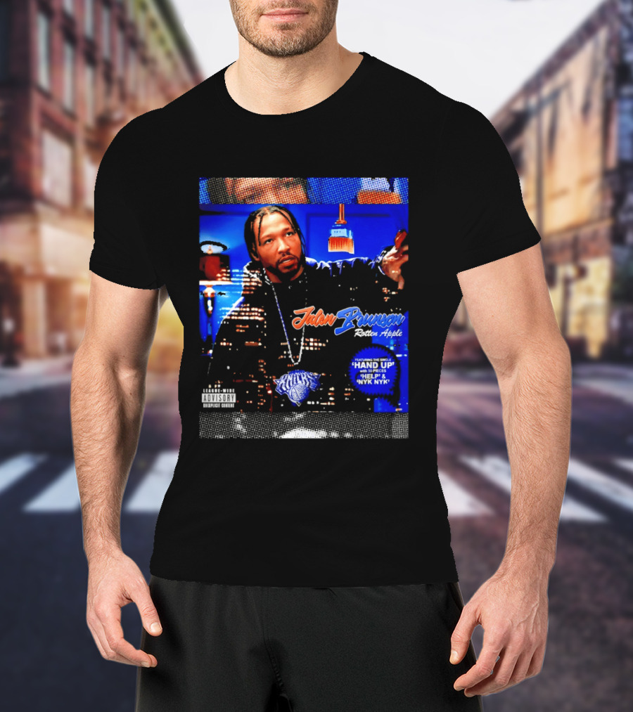 Jalen Brunson Rotten Apple Knicks Hand Up NYYK Empire T-Shirt