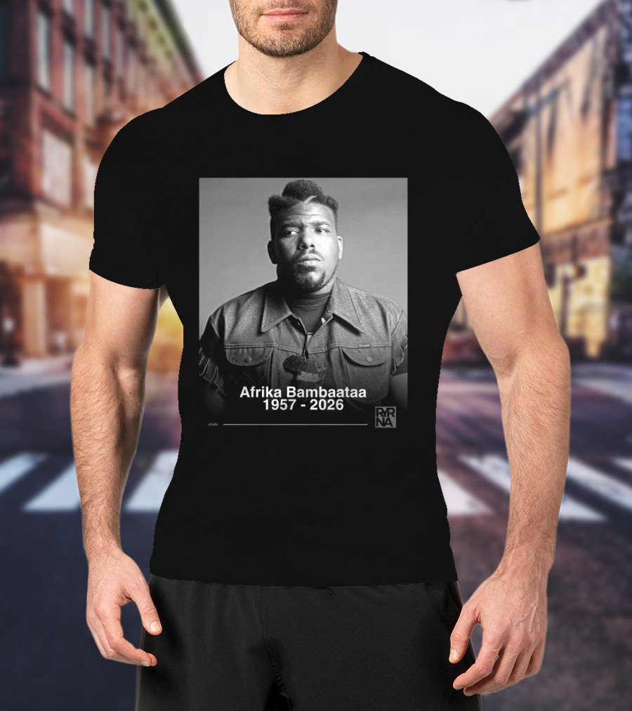 Afrika Bambaataa 1957 2026 Pioneer Legacy RNNA T-Shirt