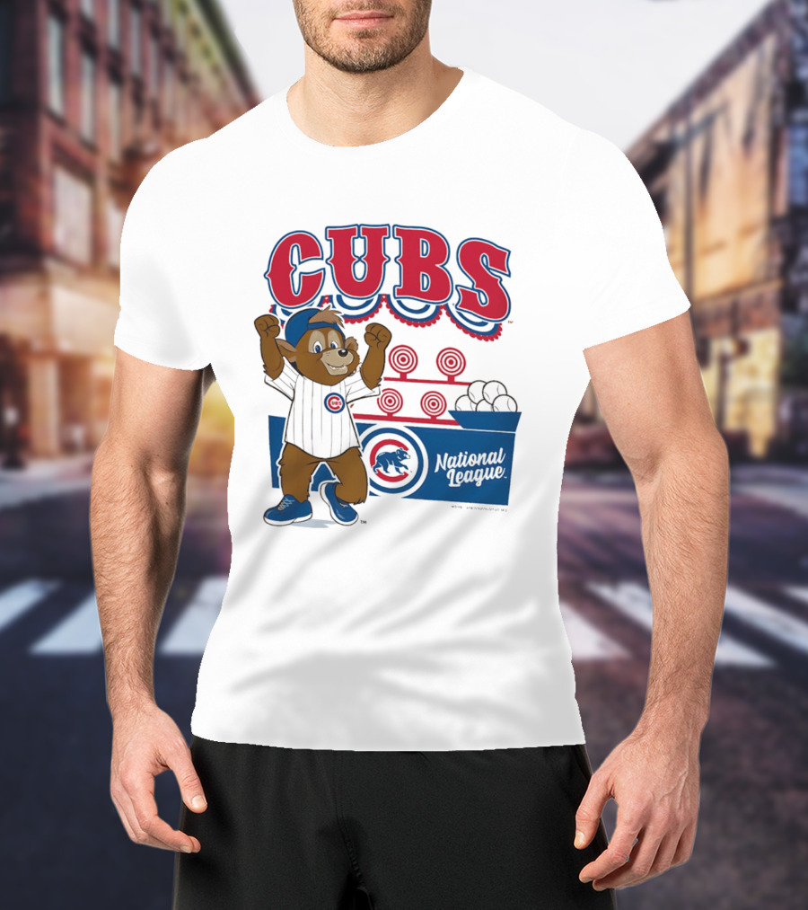 Chicago Cubs 2026 National League Mascot Step Back Up T-Shirt