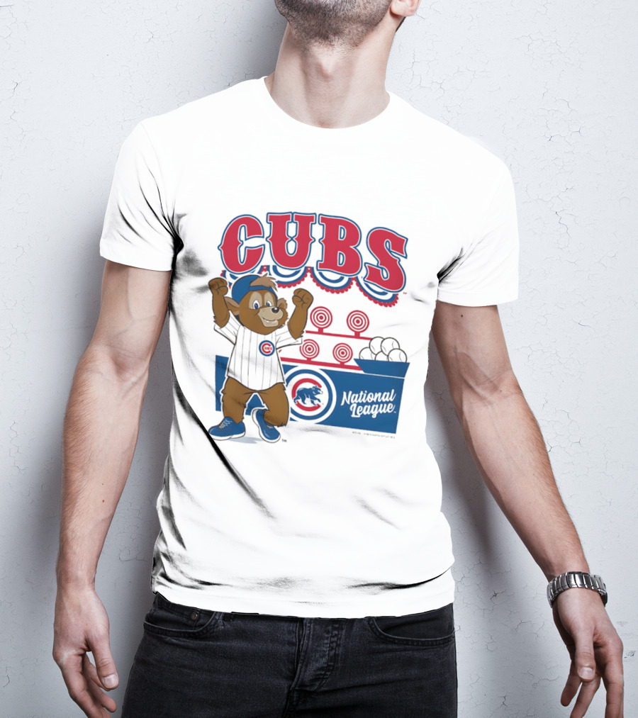 Chicago Cubs 2026 National League Mascot Step Back Up T-Shirt