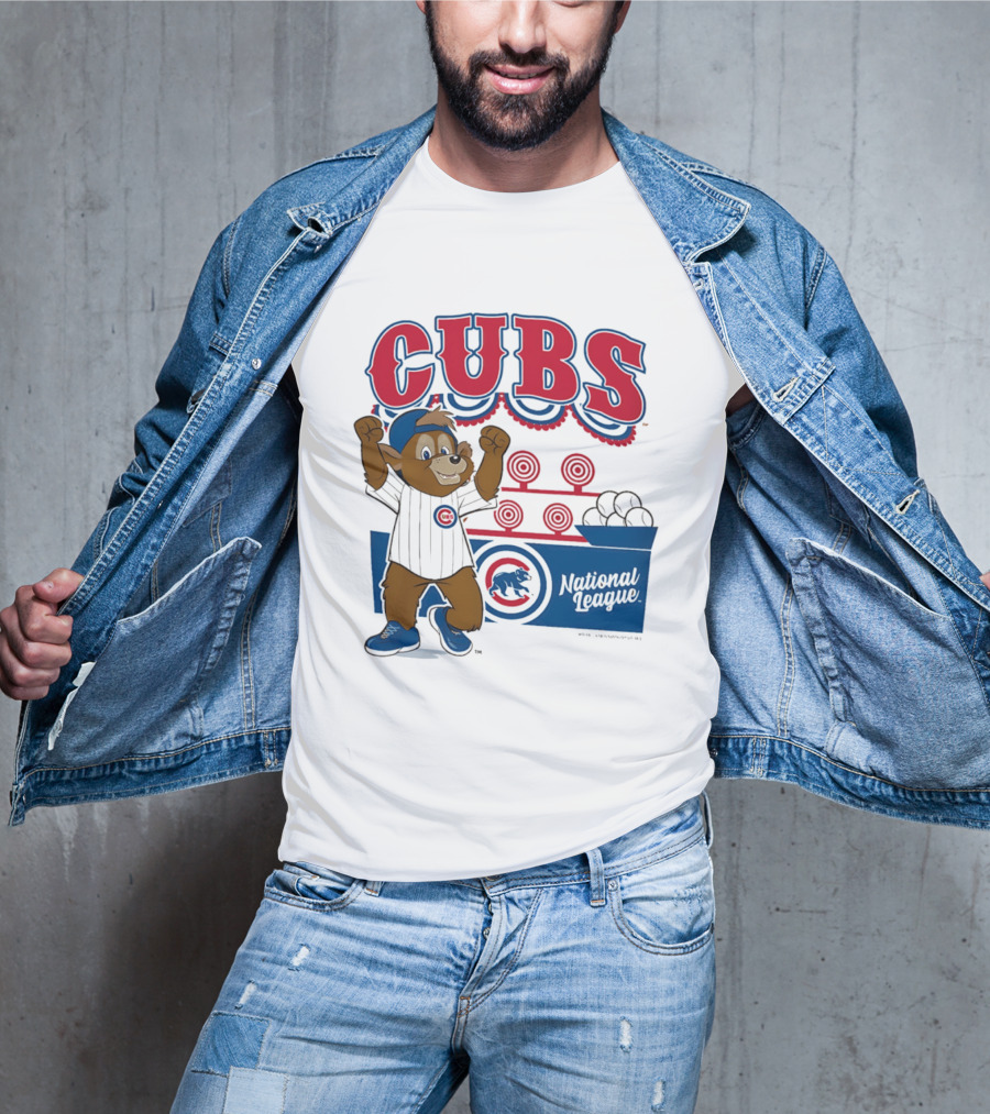 Chicago Cubs 2026 National League Mascot Step Back Up T-Shirt