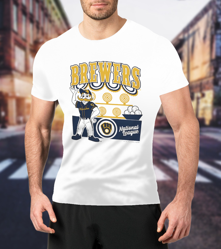 Milwaukee Brewers National League 2026 Step Back Up T-Shirt