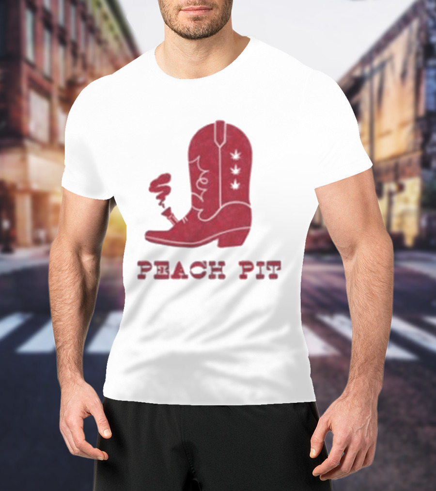 Peach Pit Boot Bong Iconic Music T-Shirt