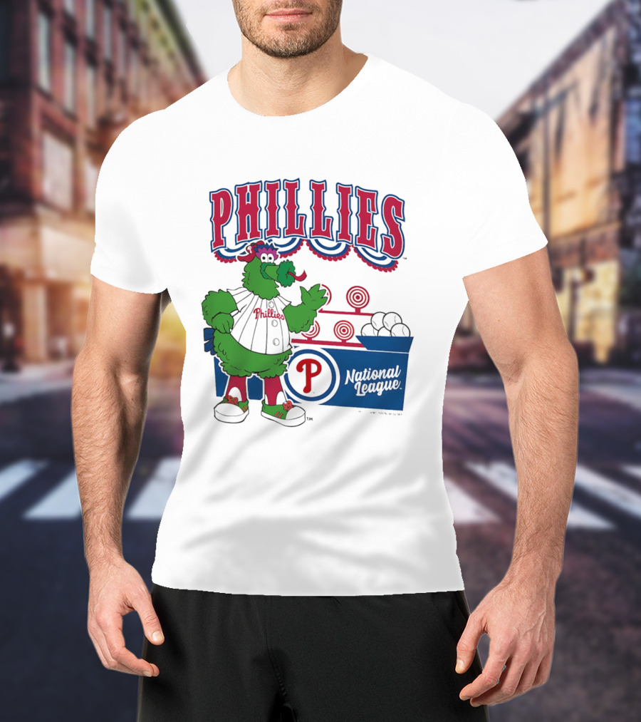 Philadelphia Phillies 2026 Step Back Up Phillies Phanatic National League T-Shirt